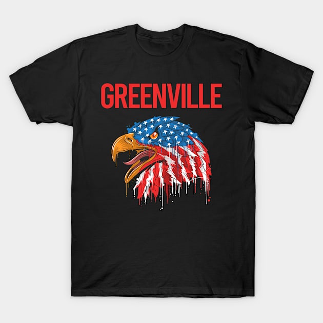 USA Eagle Greenville T-Shirt by flaskoverhand